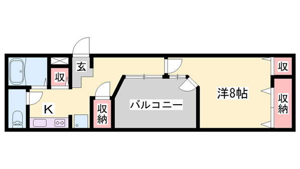 イスズベル八代の物件間取画像